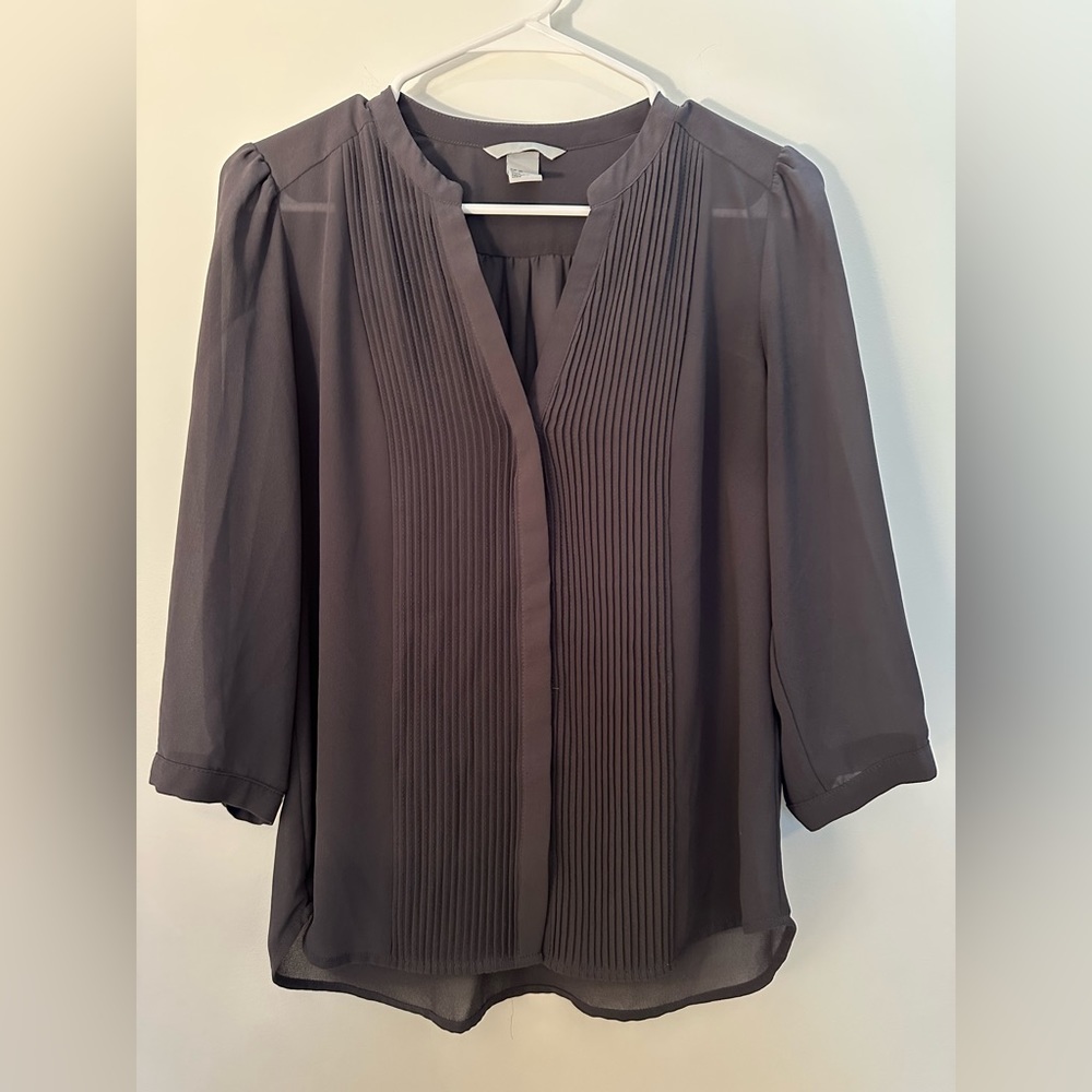 H&M Dark Gray Top, Size 8